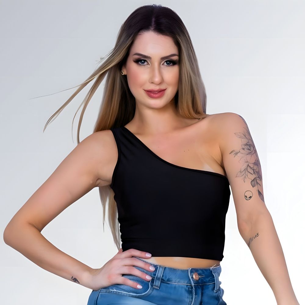 Cropped Mula Manca Um Ombro - JZ NEW MODA