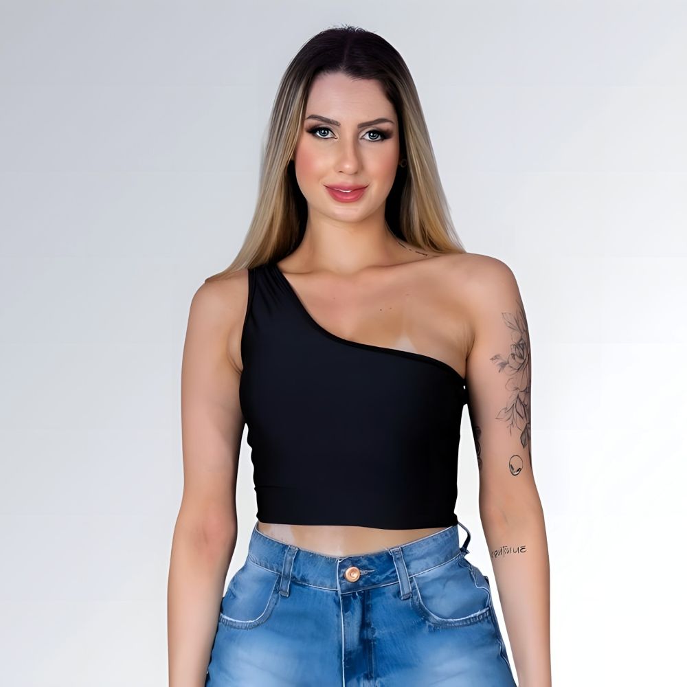 Cropped Mula Manca Um Ombro - JZ NEW MODA