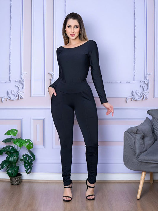 Body Manga Longa LLEVO - JZ NEW MODA