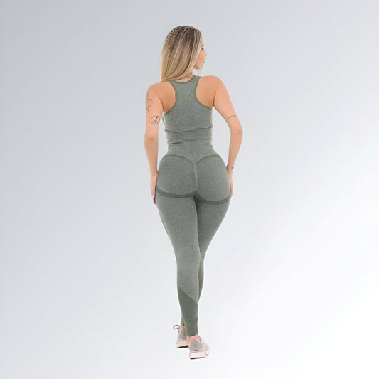 Calça Legging Fitness Verde Militar Feminino Jz New Moda