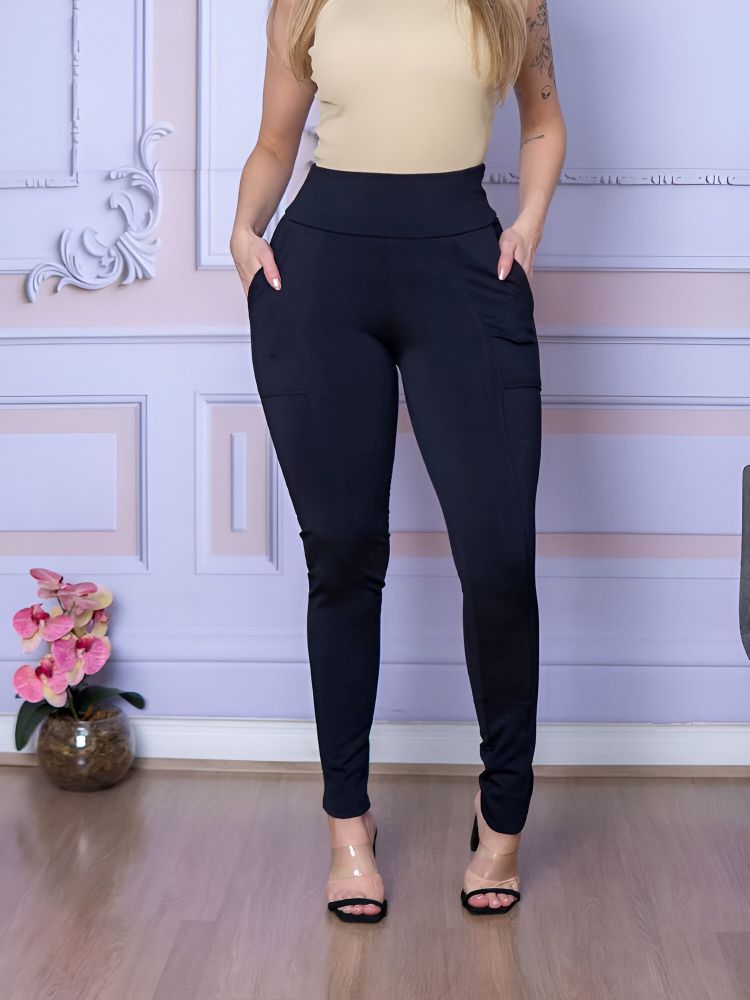 Calça Legging com Bolso Lisa - JZ NEW MODA