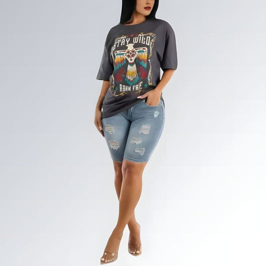 Shorts Jeans Rasgado - JZ NEW MODA