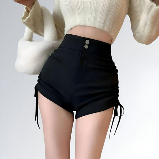 Shorts Cintura Alta Preto - JZ NEW MODA