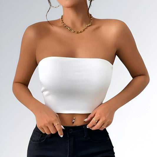 Top Crop Tube Bodycon - JZ NEW MODA