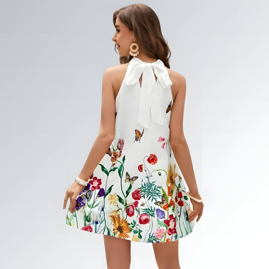 Vestido Sem Mangas Floral - JZ NEW MODA
